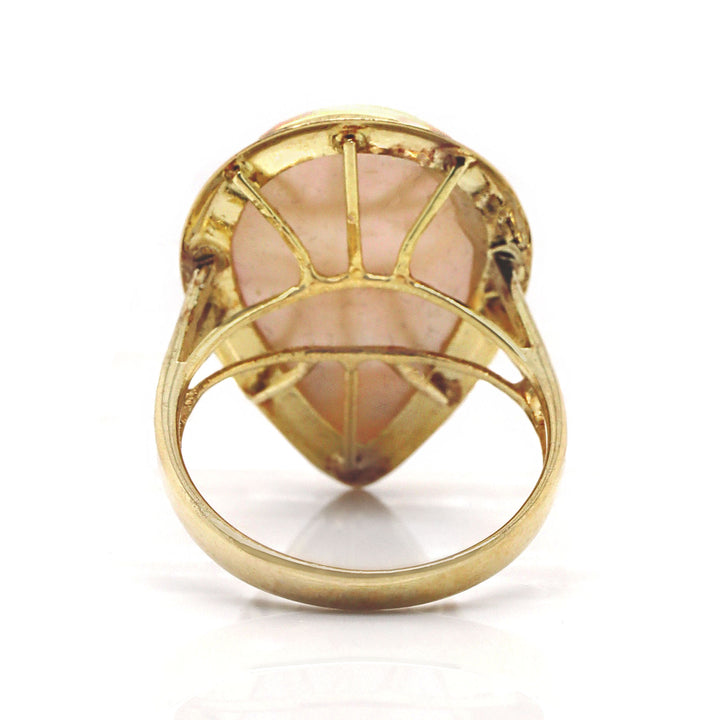 14CT Yellow Gold Mabe Pearl Cocktail Ring