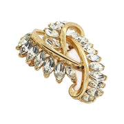 Vintage Trifari Goldtone Rhinestone Brooch - C.1960s