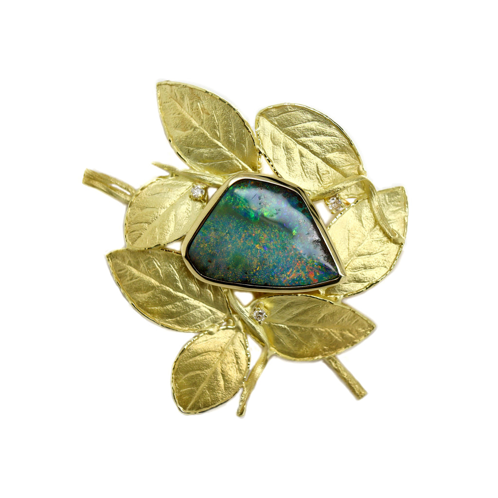 Opal brooch deals