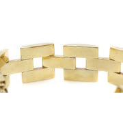 14CT Yellow Gold Brutalist Bracelet c. 1960s