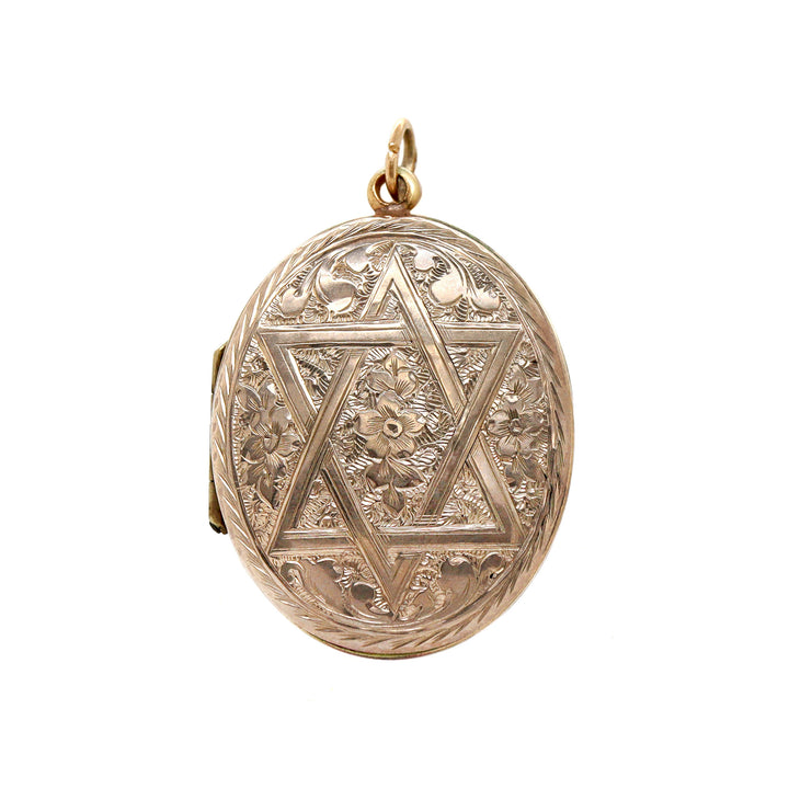 9CT Yellow Gold Antique Photo Locket