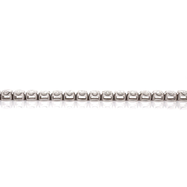 18CT White Gold 5.00CT Diamond Tennis Bracelet