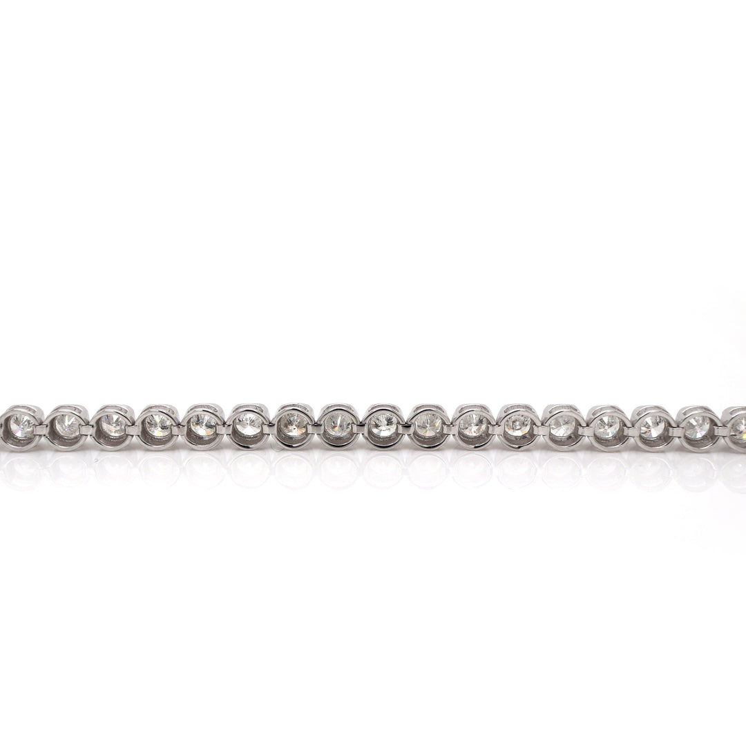 18CT White Gold 5.00CT Diamond Tennis Bracelet