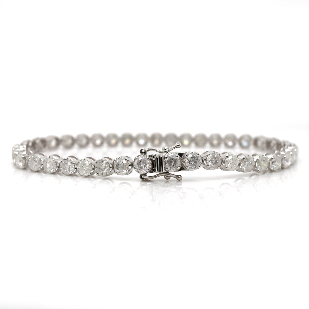 18CT White Gold 5.00CT Diamond Tennis Bracelet