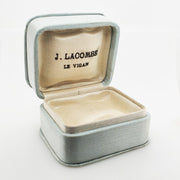Vintage French Silk Jewellery Box - J.Lacombe