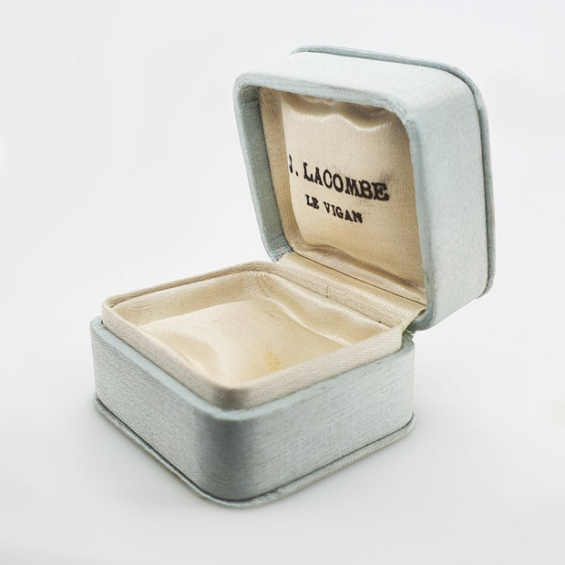Vintage French Silk Jewellery Box - J.Lacombe