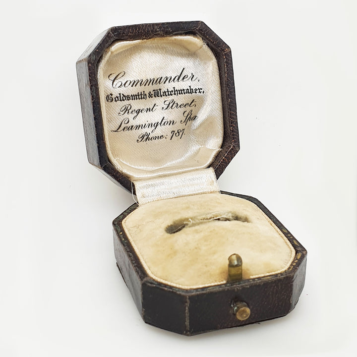 Antique Edwardian Ring Box - Commander Goldsmith & Watchmaker
