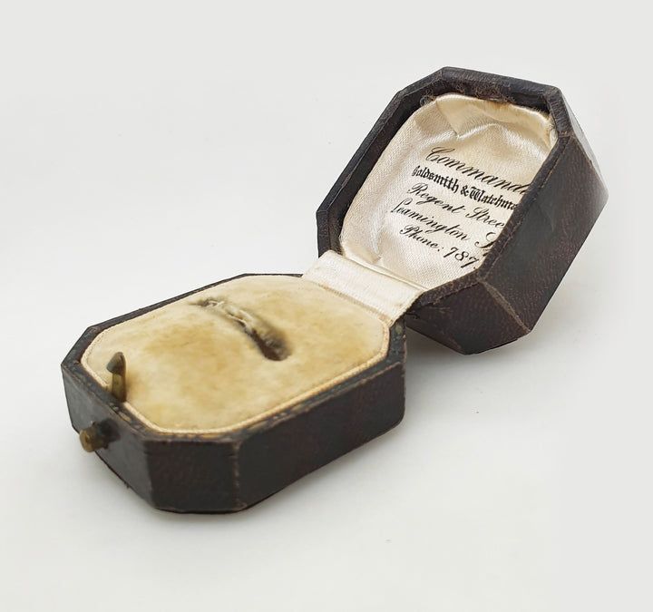 Antique Edwardian Ring Box - Commander Goldsmith & Watchmaker