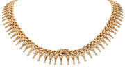 18CT Yellow Gold Vintage Cleopatra Fringe Necklace