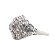 Platinum Antique Art Deco Diamond Dress Ring